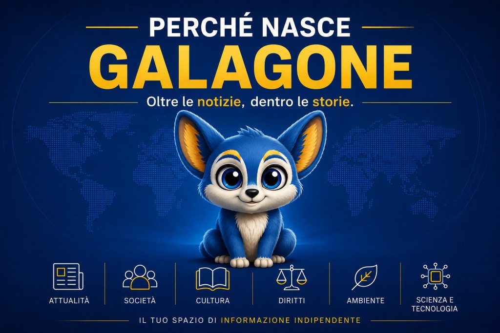 Galagone, il galagone mascotte del giornale, per l'articolo "Perché nasce GALAGONE"